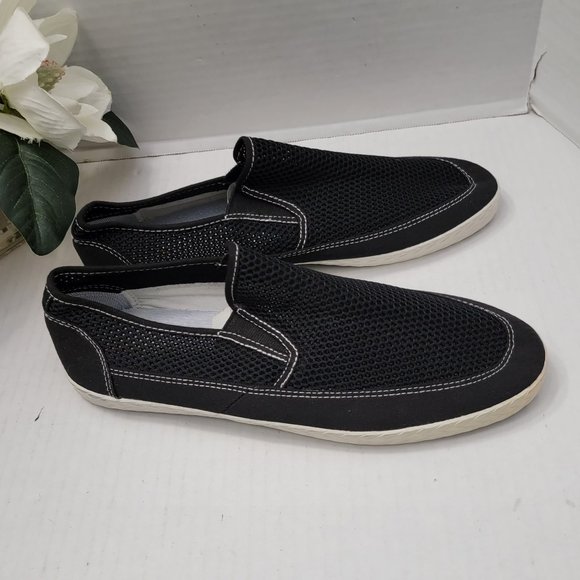 New Mens GBX Mesh Slip On Fabric Black Shoes 10.5 - Picture 1 of 10